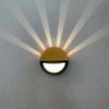 Demi-soleil Rond Étoile Lumière Led Applique Murale Intérieure Éclairage Applique Murale Extérieure Blanche Appliques Murales Commerciales Extérieures Au-dessus De La Lampe Murale De Jardin