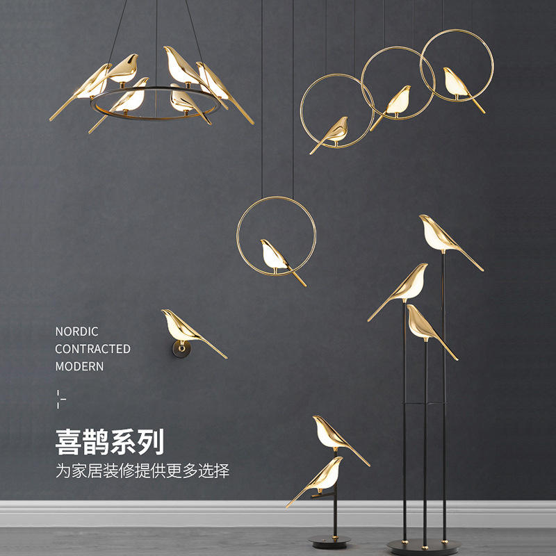 Hotelwandleuchte IP20 Led Escalier Applique Murale 3W Intérieur Or Lumineux Puce Nachtlampje Applique Oiseau Nachttischlampe Unique Nuit