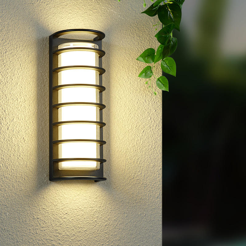 Carré rond extérieur acrylique LED applique murale Villa cour extérieur applique escalier allée couloir lampe balcon appliques