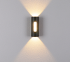 Noir Blanc Décoration Applique Murale Led Carré Rond Haut Et Bas Lumière Ip65 Étanche À Côté Led Cylindre Lumière Applique Murale