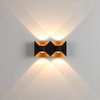 IP65 LED Applique Murale En Aluminium RVB Extérieur Étanche Clôture De Jardin Intérieur Mode Applique Murale Pour Chambre Chevet Salon Escaliers