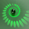 3W RGB avec contrôleur spirale trou applique murale appliques colorées Foyer fête salon couloir décor luminaire intérieur