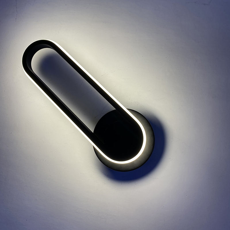 Applique de chevet de chambre à coucher angle réglable éclairage LED intérieur applique murale de type piste simple en aluminium
