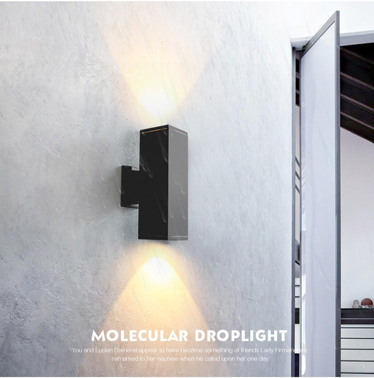 Applique murale applique murale moderne IP65 étanche en aluminium lumière extérieure LED haut et bas applique murale fabriquée en Chine