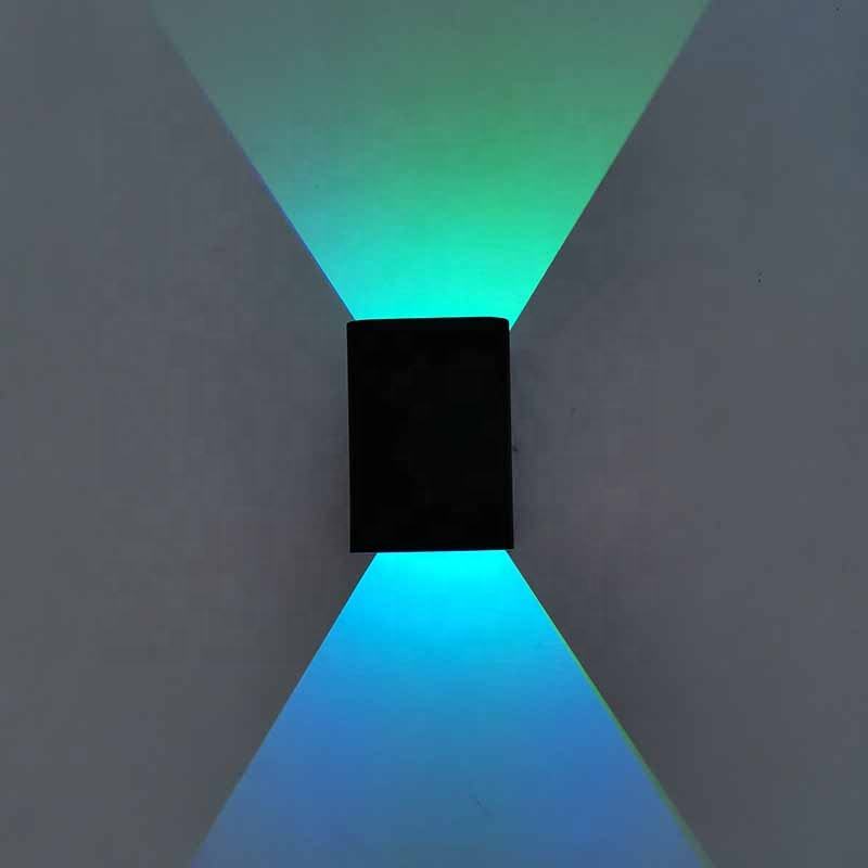 5W applique murale LED intérieure 16 couleurs applique murale éclairage intérieur peut être contrôlé à distance couleur changeante coque en aluminium éclairage intérieur