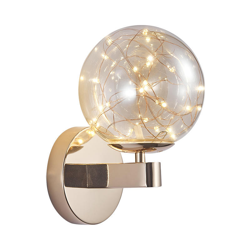 Nordic light Led Wall Lamp Gold Wall Light Spot mur usine gypsophile personnalité salon fond moderne minimaliste chambre chevet or applique murale