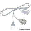 accessoires de lampe fil de prise ue fil de 1,8 m avec interrupteur 303 fil de lumière directe d'usine