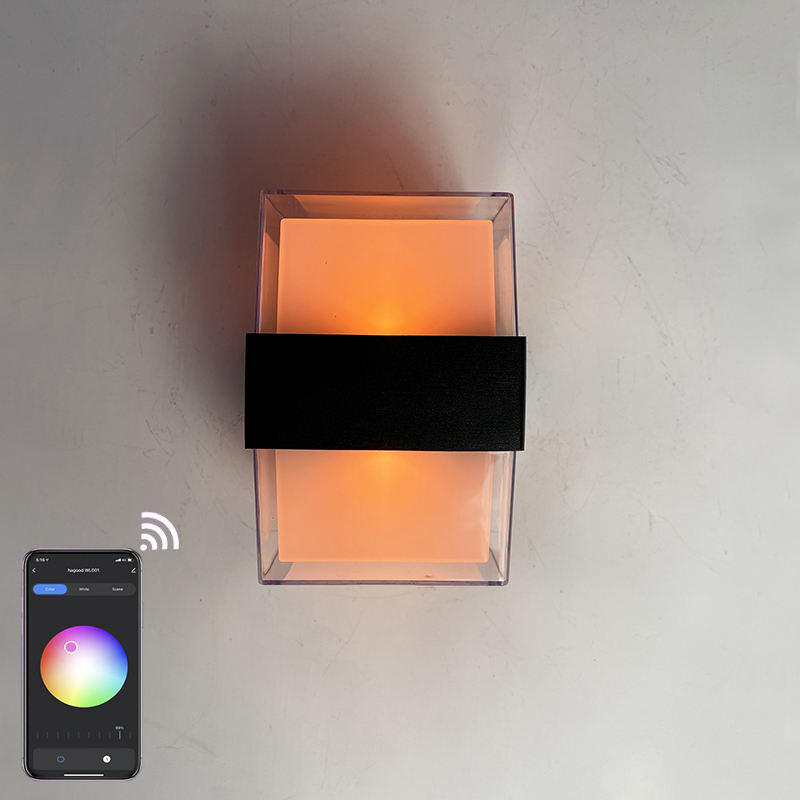 Tuya Smart WiFi mur LED lampe 15W RGBW extérieur intérieur APP étanche applique Dimmable jardin lumière fonctionne avec Alexa Google Alice