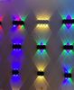Personnalité nordique applique murale Simple Led salon fond rond applique hôtel Hall couloir éclairage forme de diamant