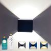 2.4G applique murale à lumière réglable applique murale cube applique murale de style européen applique murale cube en céramique avec contrôleur 20W applique murale intérieure couloir allée lampe bonne qualité et prix bas