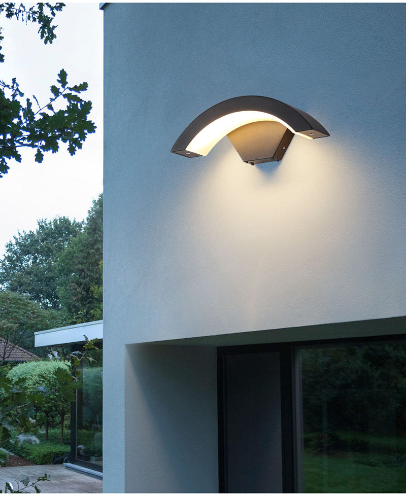 Lampe de jardin Sector 18W Applique d'extérieur étanche éclairage LED applique en aluminium