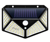 100LED applique solaire cour quatre côtés lampe solaire électroluminescente corps humain induction étanche lampe extérieure
