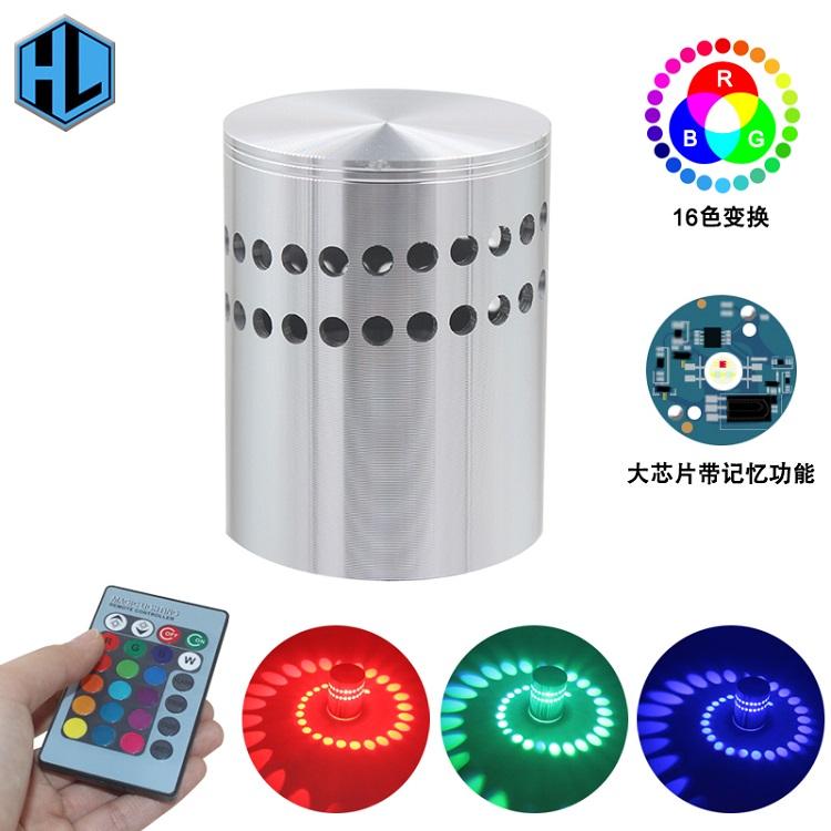 Lampes murales d'intérieur led lumière 12W lampe led/applique murale moderne/fantaisie applique murale, applique murale led, colorée avec télécommande