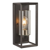 Vente chaude luminaires muraux extérieurs noir et or finition applique murale en verre semé support mural pour porche jardin lumière