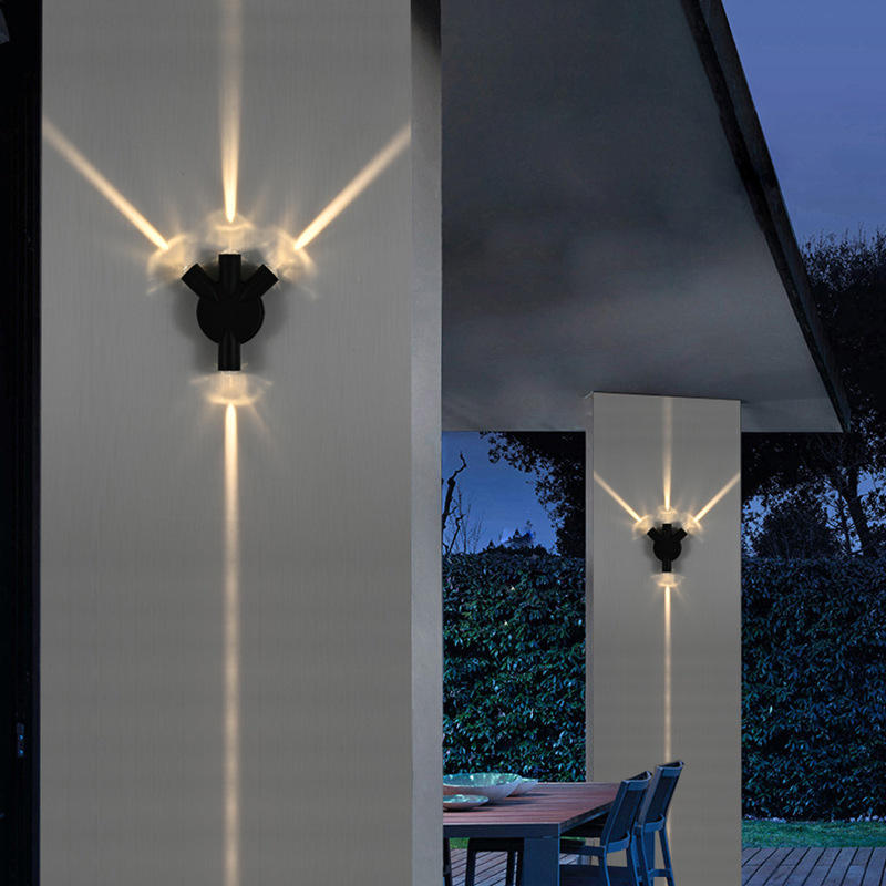 Moderne Simple Créatif Extérieur Étanche Applique LED Cour Lampes Porte Lampe Terrasse Balcon Applique Murale