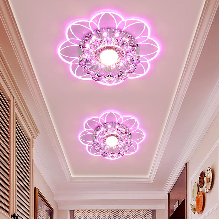 Plafonnier en cristal rose Plafonnier en cristal Plafonniers modernes pour salle à manger Plafonnier moderne du milieu du siècle Lampes pour plafond de salon Plafonnier Led Lampe