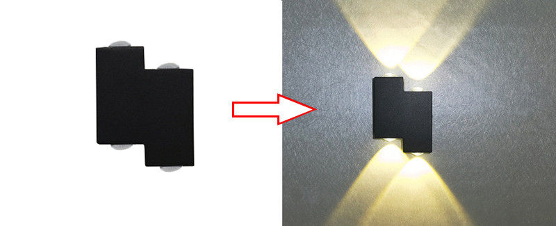 Applique murale d'escalier étanche à lumière LED décorative et veilleuse extérieure moderne