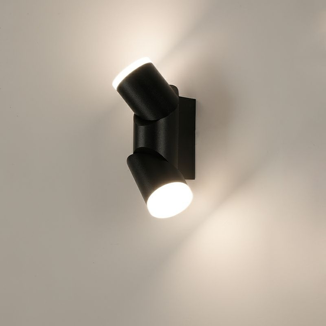 Extérieur Verstelbare Hoek Wandlamp COB Neer Licht Hotel Villa Buitenmuur Enkele Dubbele Kop Wandlamp Eenvoudige Aluminium