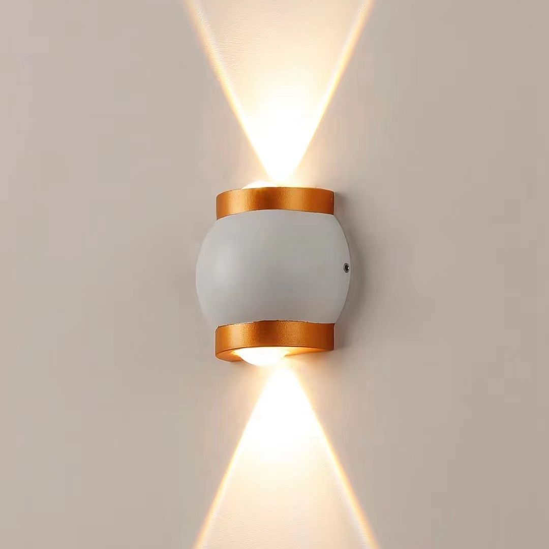 Décor à la maison 6W 12W LED applique murale intérieur extérieur étanche en aluminium à deux têtes applique pour jardin porche chambre escaliers lumières