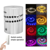 Lumière mixte Applique murale à trou en spirale de haute qualité et éclairage intérieur coloré pour la décoration du salon