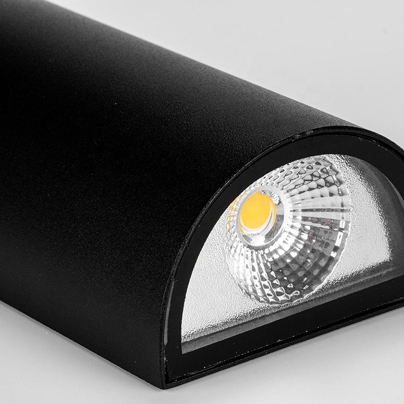 Aluminium COB lumière extérieure 6W étanche IP65 applique murale haut et bas appliques de porche 85-265v applique murale réglable porche de cour