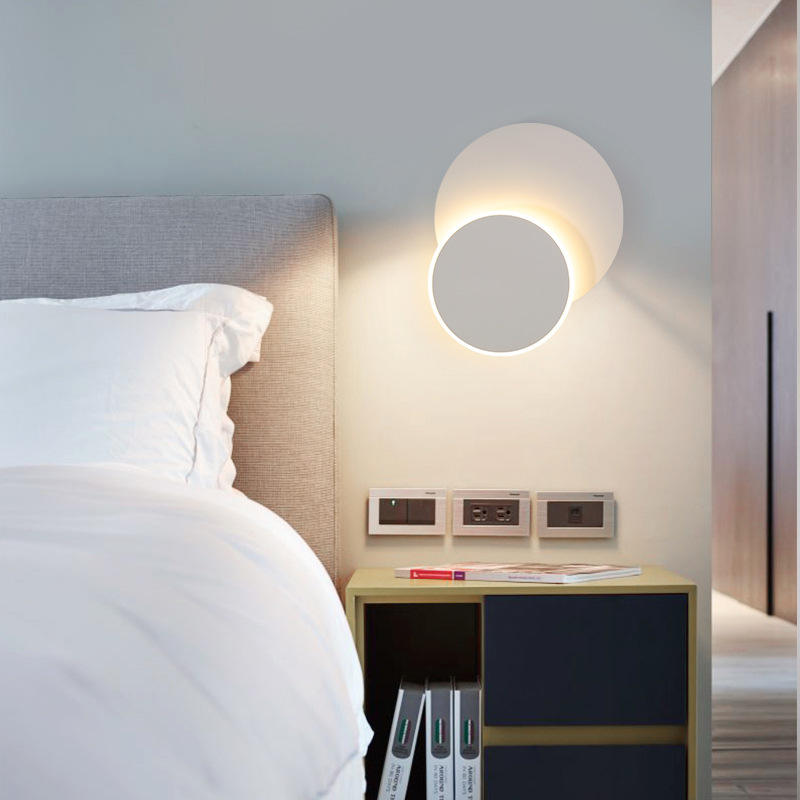 Applique murale LED 360 degrés lampe rotative dans le spot mural pour escalier chambre salon applique murale maison fantaisie lumière