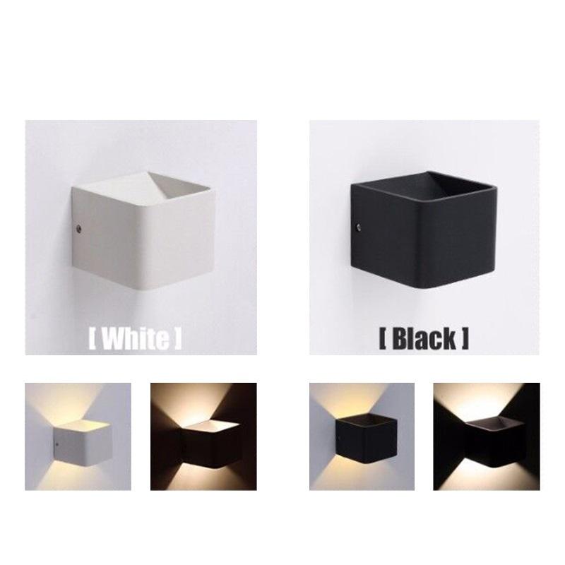 3w 5w Applique Murale Intérieure Éclairage Led Éclairage Intérieur Led Cube De Poterie Applique Murale Intérieure Carré Petite Veilleuse Unique Applique Murale Intérieur Hôtel Décoration Bonne Qualité 