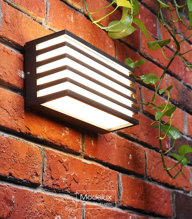 Nieuwe Outdoor Waterdichte Moderne LED Wandlampen Lange Acryl Woonkamer Slaapkamer Gang Veranda Zwart Indoor Lamp Verlichting