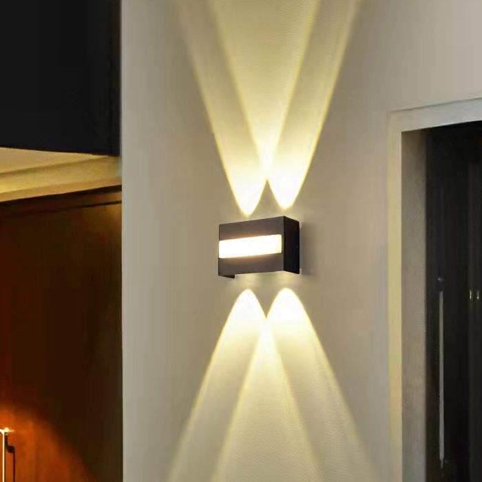 Applique murale Led porche extérieur intérieur vers le bas applique murale pour la maison escalier chambre chevet porte lampe couloir éclairage marque lumière