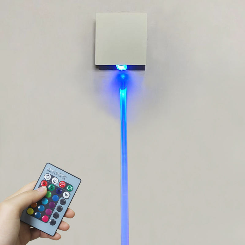 La plus nouvelle applique murale à LED RGB 3W avec télécommande lampe à baguette led colorée à l'intérieur