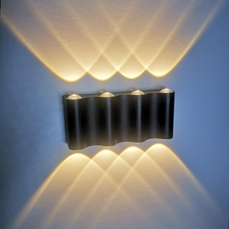 Applique murale Led aluminium extérieur IP65 étanche vers le bas applique murale maison escalier chambre chevet couloir 4/6/8W 2 ans de garantie