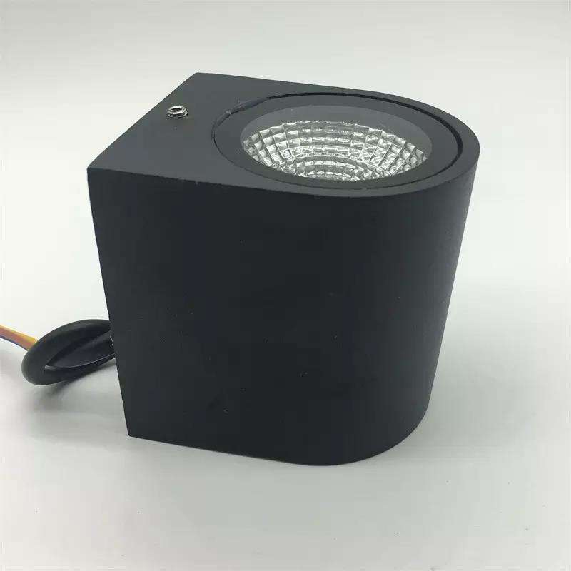 5W colonne unique tête étanche applique murale Unique nuit lampe IP65 étanche applique pour jardin cour décoration