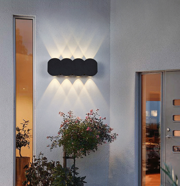 Extérieur IP65 moderne étanche applique murale jardin balcon décoration éclairage extérieur cour luminaires de rue