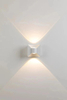 6W arc applique murale LED étanche applique murale prix usine noir et blanc logement jardin ménage lumières décoratives