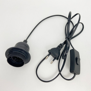 E27 303 interrupteur demi-dent cordon cordon fil lumière prise de commutation bouton d'alimentation interrupteur 1.8 m ligne câble lampe à LED ue US Plug modèle