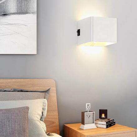 5W Motion Sensor Led Night Light Intérieur Rechargeable Applique murale usb lampe de chevet lampe de chevet avec port usb lampe de chevet avec lampes de chevet usb avec 