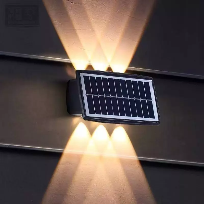 4W 6W Solaire Led Lumière Extérieure Étanche Solaire Haute Lumières Applique Murale Smart applique murale solaire lampe Extérieure