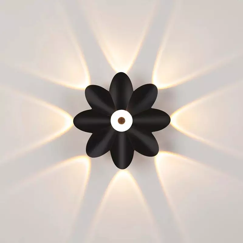 LED applique murale extérieure haut vers le bas décoration projecteur Lotus Villa couloir balcon couloir fond applique murale