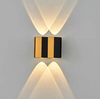 4W 6W 8W 10W mur LED lampe Rectangle or noir lumière haut et bas lumineux corps lampe éclairage Style moderne applique murale