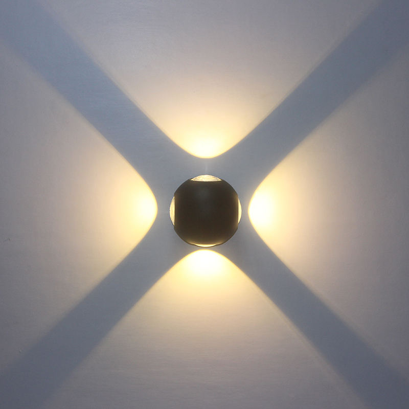 12W Grande Taille Arrivée Boule Lumières Extérieure Vers Le Bas Lumière Multicolore Lumières Appliques Externes Luminaire LED Wandlamp LED Appliques Murales