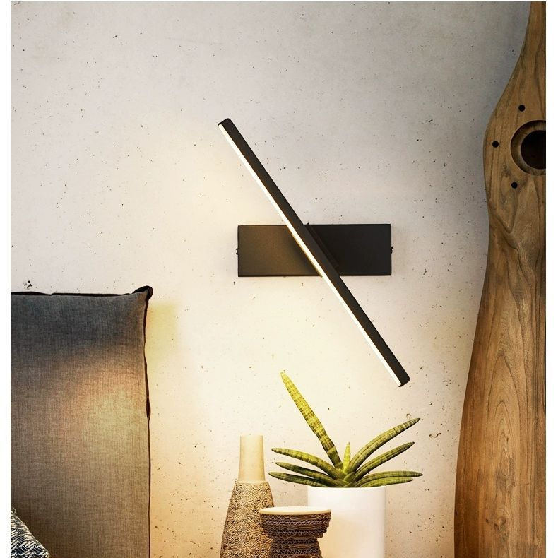 6W moderne mur LED lampes 330 chevet rotatif 12W AC96V-260V applique murale noir lampe allée décoration intérieure éclairage