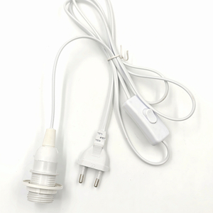 Porte-lampe Cordon E14 US Plug Ampoule Socket Suspension 303 Interrupteur Personnalisé ABS PVC Cuivre Interrupteur Style Lampe À Sel De L'himalaya
