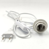 Porte-lampe Cordon E14 US Plug Ampoule Socket Suspension 303 Interrupteur Personnalisé ABS PVC Cuivre Interrupteur Style Lampe À Sel De L'himalaya