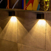 Nouvelle applique murale solaire extérieur jardin applique murale ménage carré veilleuse lampe à économie d'énergie étanche