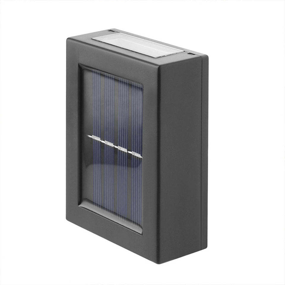 Vente chaude extérieure intelligente jardin décoratif suspendu lumière étanche haut et bas Led lumineux applique murale solaire