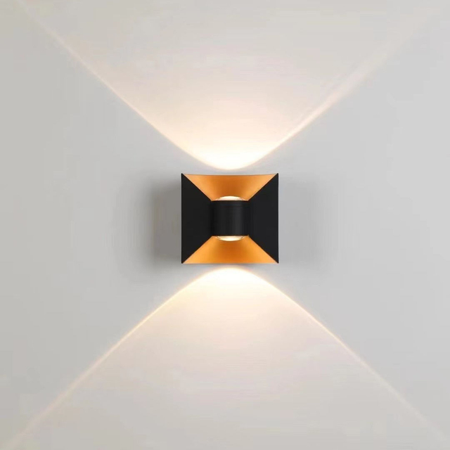 IP65 étanche haut et bas applique murale intérieure extérieure vente chaude 6W applique murale de haute qualité