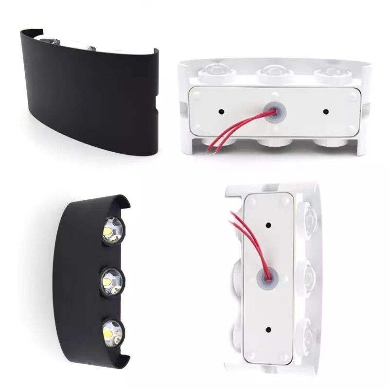Couleur mélangée Nouveau Style Noir Or Personnalité Nordique Applique Simple Led Salon Fond Rond Applique Hôtel Minimaliste
