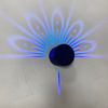 Lampes murales de paon créatives applique murale Led pour chambre lampe de chevet décor intérieur applique murale luminaires Luminaria