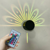 3W Fleur Applique Murale LED Couleur Applique Murale RVB Télécommande Couleur Applique Murale Décorative Applique Infrarouge Télécommande Applique Murale