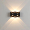 Bogy en aluminium moderne décoratif intérieur extérieur imperméable à l'eau vers le haut et vers le bas des appliques murales à LED